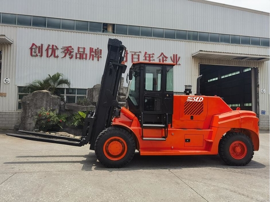 16000 kg'lık nominal yük FD160 Motorlu Yuchai veya CUMMINS ile ağır kaldırma çatal taşıyıcısı