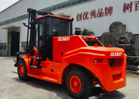 FD300 30 Ton Dizel Ağır Güçlü Çatal Kamyon Weichai Motoru 4.0g Mast Konteyner Nakliye
