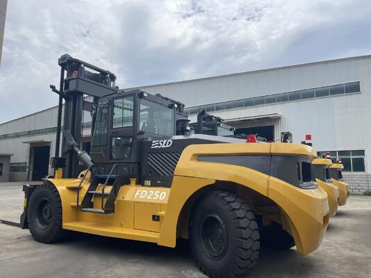 FD350 35 Ton Dizel Ağır Güçlü Çatal Kamyon Cummins Motoru 4.0g Mast Konteyner Taşıma