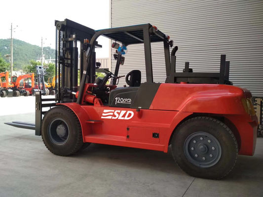 FD120 3000mm Direk kaldırma 12000kgs 12 Ton Ağır Çatal Kaldırma Kamyonu