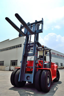 FD100 10T Dizel Forklift Tam Kabin Pnömatik Lastik