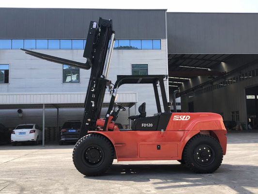 12 ton 3000 mm mast kaldırma yüksekliği hızlı ve güvenli malzeme taşımacılığı için konteyner çatal taşıyıcısı
