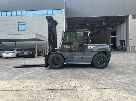 Tam kabin 12 tonluk güçlü ağır kaldırma forklift