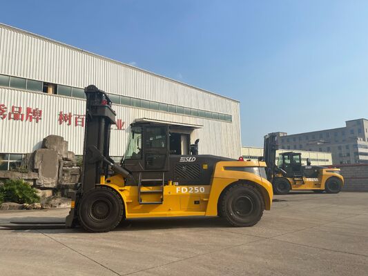 FD200 20 Ton Dizel Ağır Güçlü Çatal Kamyon Cummins Motoru 8.0g Mast Depo Lojistikleri