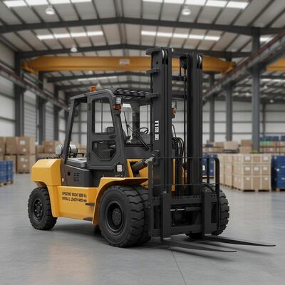 FD250 25 Ton Dizel Ağır Güçlü Çatal Kamyon Weichai Motoru 5.5g Mast Konteyner Nakliye