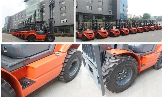 Karşı Ağırlık 4WD 4X4 2.5 Ton 3000mm Engebeli Arazi Forklift