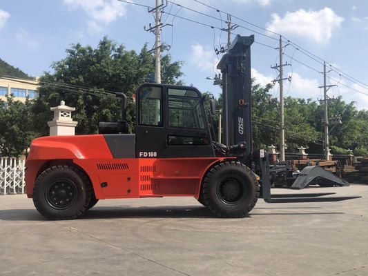 FD320 32 Ton Dizel Ağır Güçlü Çatal Kamyon Weichai Motoru 4.0g Mast Konteyner Taşıma