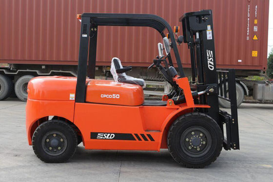 CPCD50 5 Ton Katı Lastik Kilit Fonksiyonu Dizel Forklift