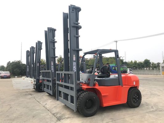 FD70 6m 7 Ton Dizel Forklift, Tam Ücretsiz Tripleks