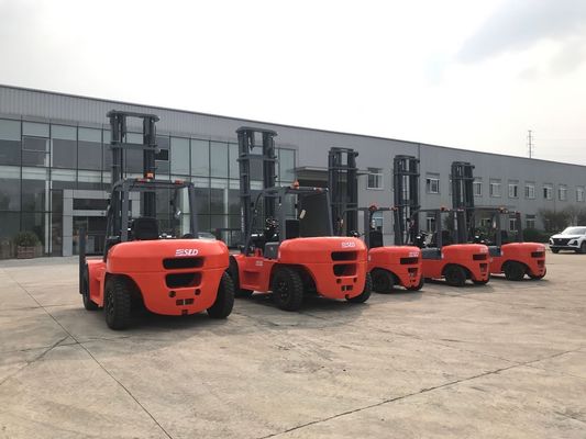 FD70 5m 15000 Lb 7 Ton Dizel Powered Forklift, Katı Lastikle