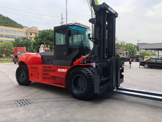 3.5m Direk 36000 LBS 18 TON FD180 Ağır Hizmet Tipi Forklift Makinesi