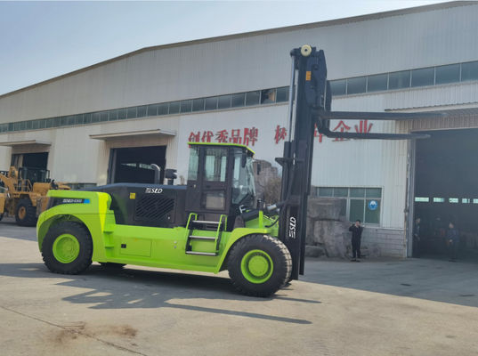 Cummins Engine 30T Konteyner Taşıma Forklifti, Hidrolik Çatal Konumlandırıcı ile