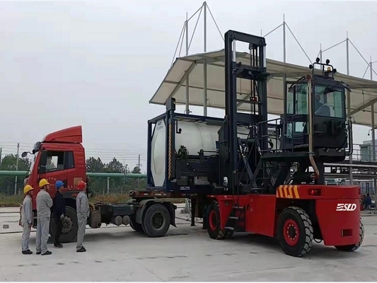 CUMMINS Motoru 8000kgs Yüklü Boş Konteyner Yükleyici