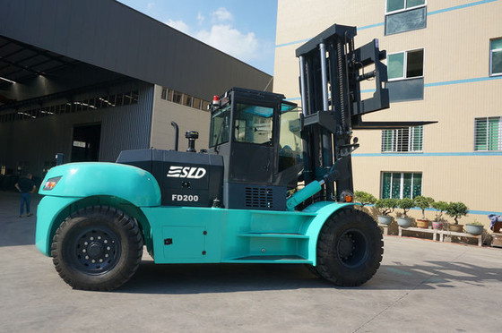 Lojistik Yard için 20 Ton 25 Ton Kutu Tipi Direk Ağır Kaldırma Forklift